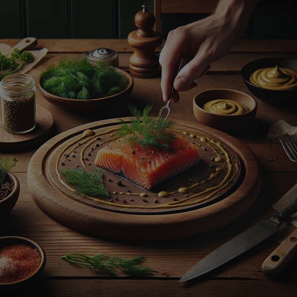 How to Craft a Gourmet Gravlax with Dill and Mustard Sauce at Home?