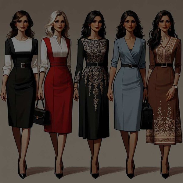 What are the Most Flattering Empire Waist Dresses for Professional Settings?